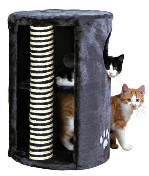 Домик с когтеточкой для кота Cat Tower Dino, серый. Trixie (Трикси) 4336